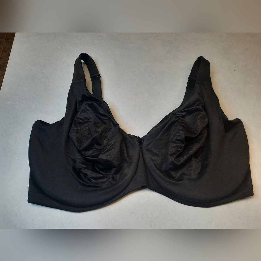 Cacique Unlined Full Coverage Bra Size 40H Black